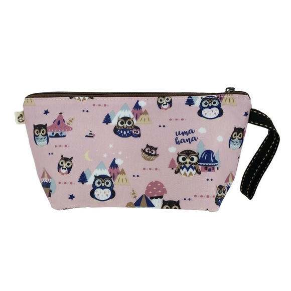 Uma Hana Handbags - Waterproof Owl Dumpling Cosmetic Makeup Bag